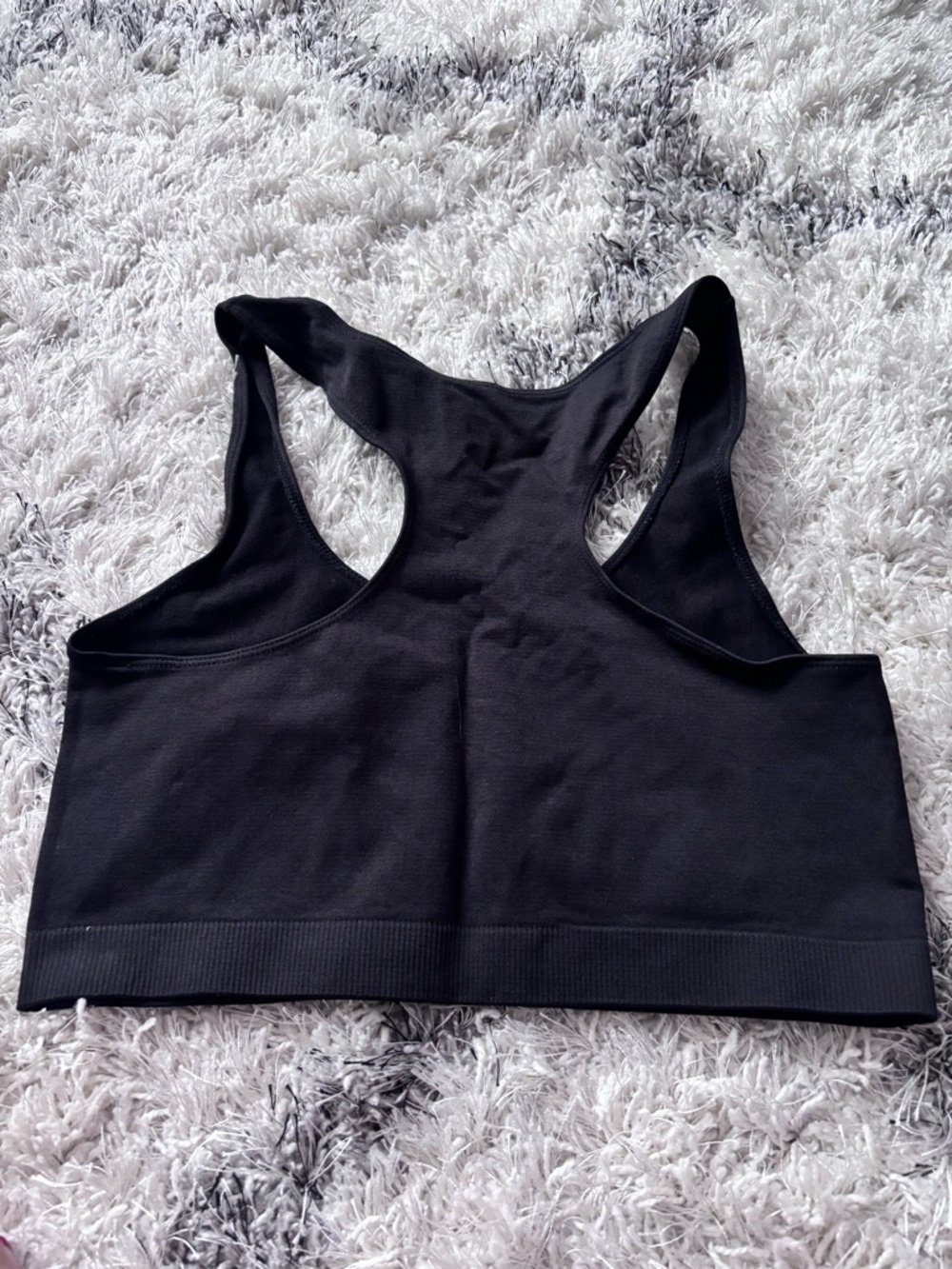 🔥Danskin Black Seam-Detail Racerback Sports Bra - Picture 4 of 4